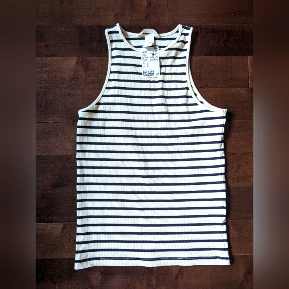 NWT H&M racer back striped tank
